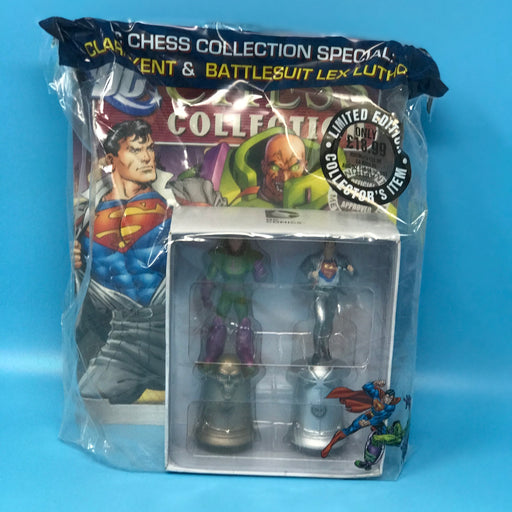 GARAGE SALE - Eaglemoss DC Chess Figure Collection: Special Edition - Superman & Lex Luthor in Battle Suit - Sure Thing Toys