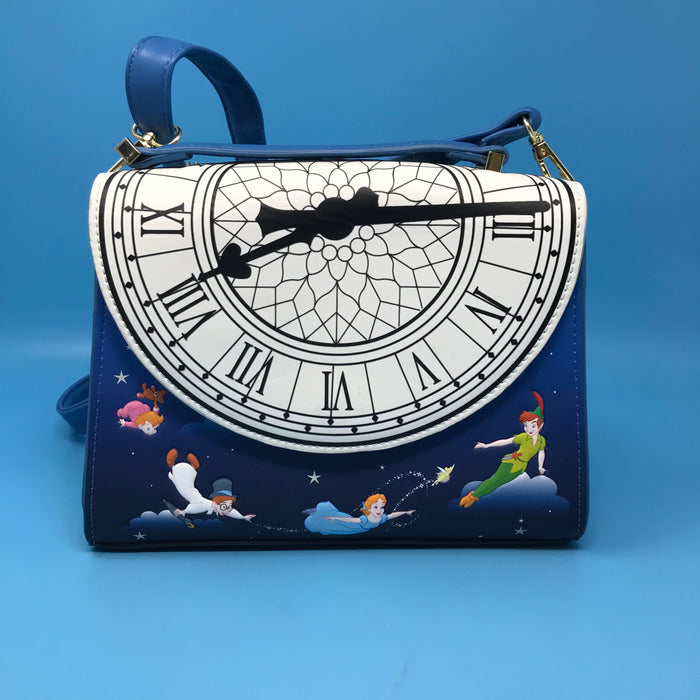 GARAGE SALE - Loungefly Disney: Peter Pan - Clock Glow In The Dark Crossbody Bag - Sure Thing Toys