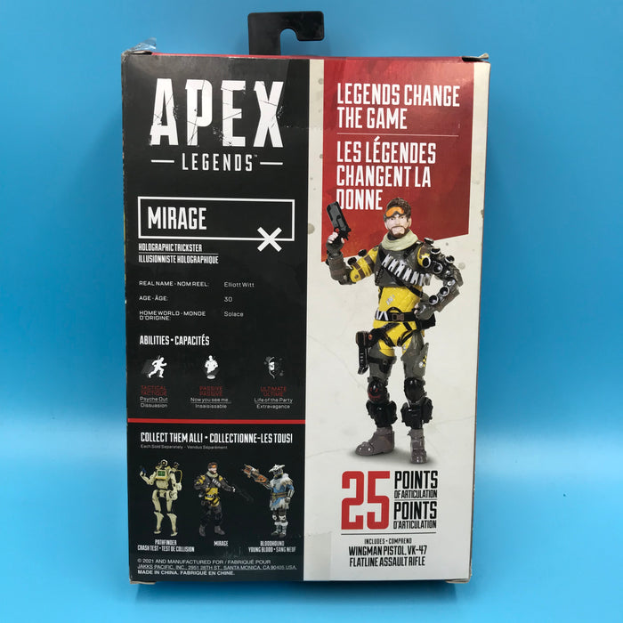 GARAGE SALE - Jakks Pacific Apex Legends - Mirage Action Figure - Sure Thing Toys