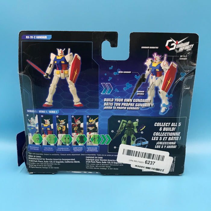 GARAGE SALE - Bandai Gundam Infinity Series - RX-78-2 Gundam 4-1/2" Action Figure - Sure Thing Toys