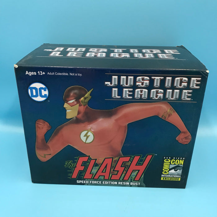 GARAGE SALE - SDCC 2017 Exclusive DC Justice League Animated Flash (Speed Force Variant) Resin Bust - Sure Thing Toys