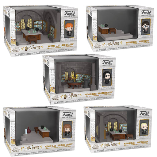 Funko Pop! Mini Moments: Harry Potter 20th Anniversary - Potion Classroom (Set of 5) - Sure Thing Toys