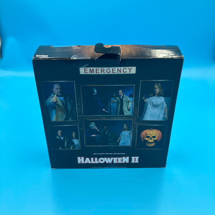 GARAGE SALE - NECA Halloween 2 (1981) Dr. Loomis & Laurie Strode Retro Cloth 8" Action Figure Set - Sure Thing Toys