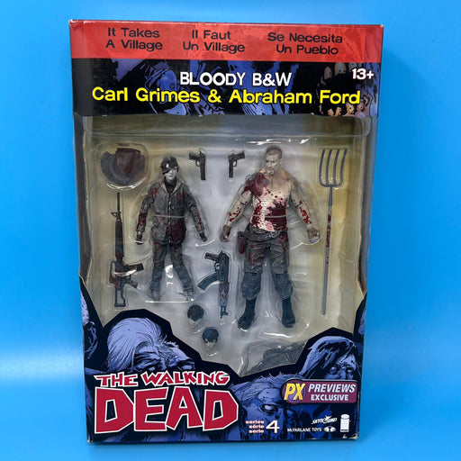 GARAGE SALE - McFarlane Toys The Walking Dead Comic Carl & Abraham Bloody 2-Pack Action Figures - Sure Thing Toys