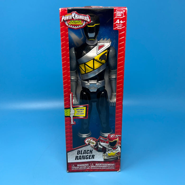 GARAGE SALE - Power Ranger Dino Charge 12" Black Ranger - Sure Thing Toys