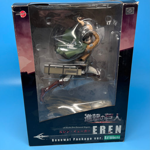 GARAGE SALE - Kotobukiya Attack on Titan Eren Yeager (Renewal Package Ver.) ArtFX J Statue - Sure Thing Toys