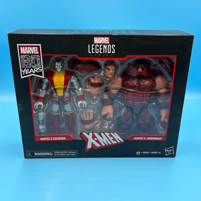 GARAGE SALE - Hasbro Marvel Legends 80th Anniversary 6-in Action Figures Colossus & Juggernaut 2-pack - Sure Thing Toys