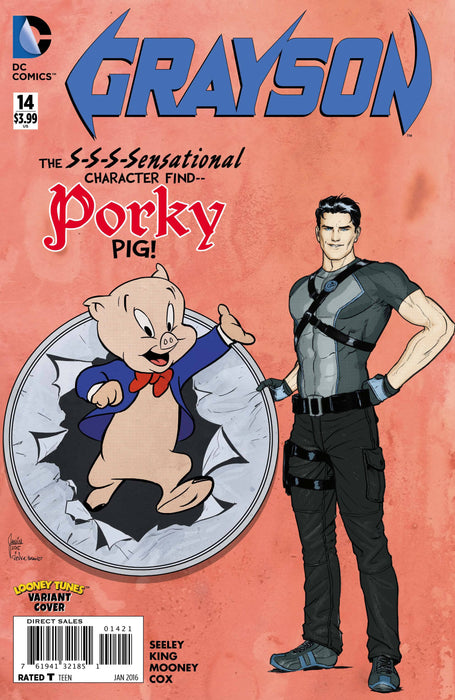 DC Comics Grayson #14 (2015 Porky Pig Looney Tunes Variant) - Sure Thing Toys