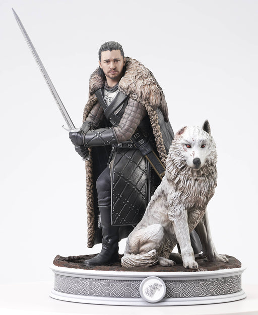 Diamond Select Toys Gallery Game of Thrones - Jon Snow & Ghost PVC Statue - Sure Thing Toys