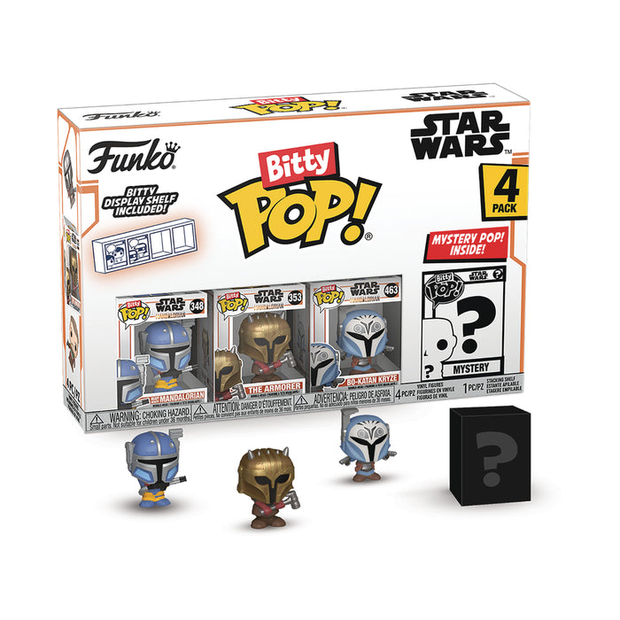 Funko Bitty Pop! - The Mandalorian Series 1 - 4-pack Set w/ Mystery Chase - Sure Thing Toys