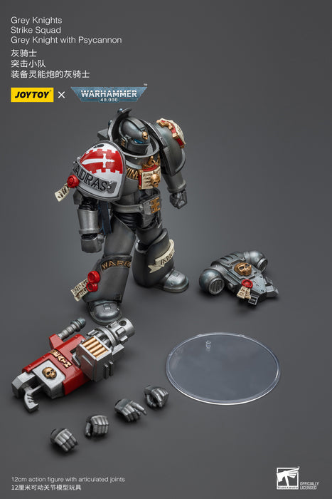 Joy Toy  Warhammer 40k - Grey Knights Strike Squad Grey Knight with Psycannon 1/18 Scale Action Figures - Sure Thing Toys