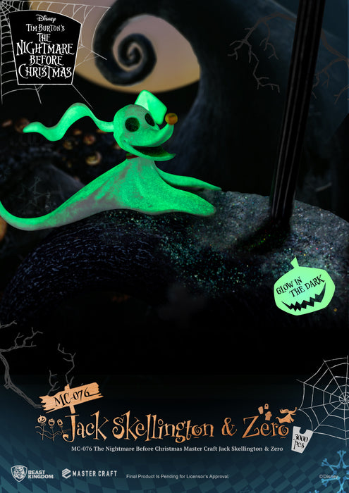 Beast Kingdom Master Craft Nightmare Before Christmas - MC-076 Jack Skellington And Zero - Sure Thing Toys