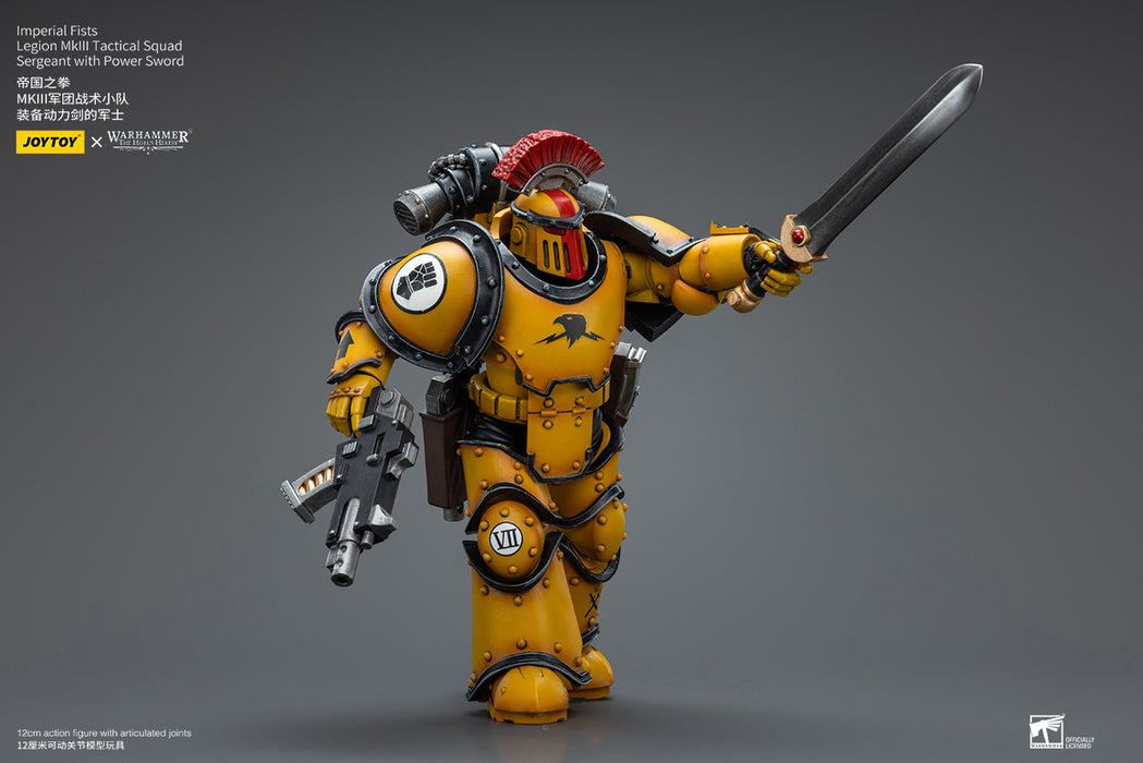 Joy Toy  Warhammer 40k The Horus Heresy - Imperial Fists MKIII Sgt. With Power Sword 1/18 Scale Action Figure - Sure Thing Toys