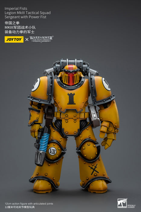 Joy Toy  Warhammer 40k The Horus Heresy - Imperial Fists MKIII Sgt. With Power Fist 1/18 Scale Action Figure - Sure Thing Toys
