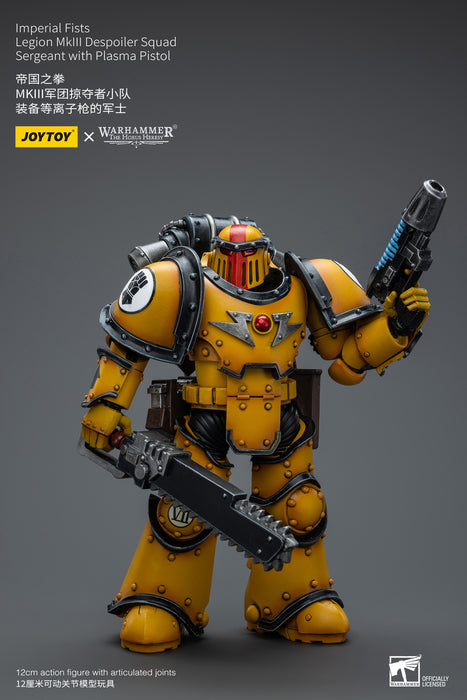 Joy Toy  Warhammer 40k The Horus Heresy - Imperial Fists MKIII Despoiler SGT.Plasma 1/18 Scale Action Figure - Sure Thing Toys