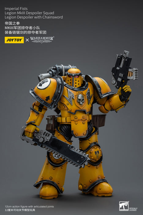 Joy Toy  Warhammer 40k The Horus Heresy - Imperial Fists MKIII Despoiler Chainsword 1/18 Scale Action Figure - Sure Thing Toys