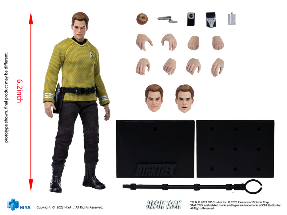 Hiya Toys Star Trek (2009) - James T. Kirk 1/12 Scale Exquisite Super Series Action Figure - Sure Thing Toys