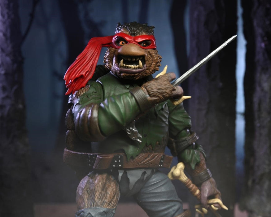 NECA TMNT X Universal Monsters 7-in Action Figure - Raphael as The Wolf Man - Sure Thing Toys