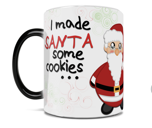 Morphing Mug Santa's Cookies Ceramic Mug (Cookie Culprit) - Sure Thing Toys