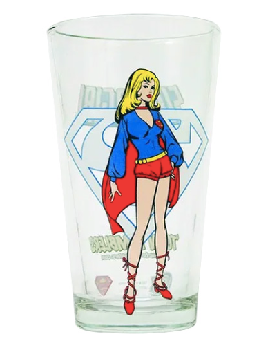 Toon Tumblers DC Comics: Classic Supergirl 16 oz Pint Glass - Sure Thing Toys