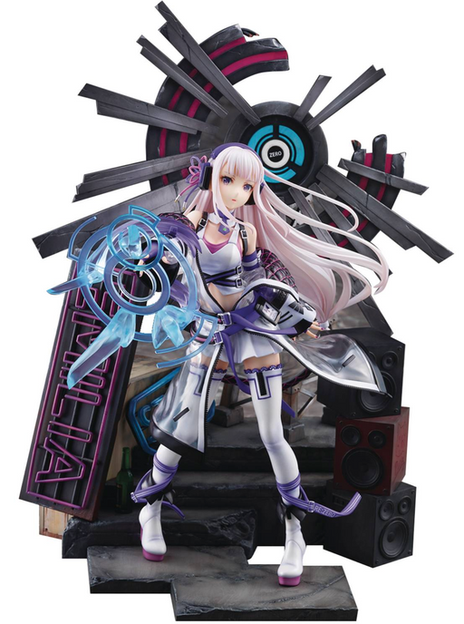 Shibuya Scramble Figure Re:Zero - Emilia (Neon City Ver.) 1/7 Scale PVC Figure - Sure Thing Toys