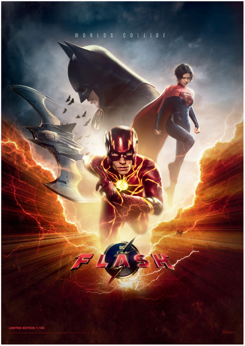Trend Setters DC Comics: The Flash "World's Collide" MightyPrint Wall Art (2023 SDCC Exclusive) - Sure Thing Toys