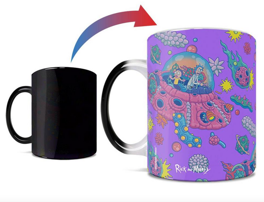 Morphing Mugs Rick & Morty "Purple Space" 11 oz. Heat-Sensitive Clue Mug - Sure Thing Toys