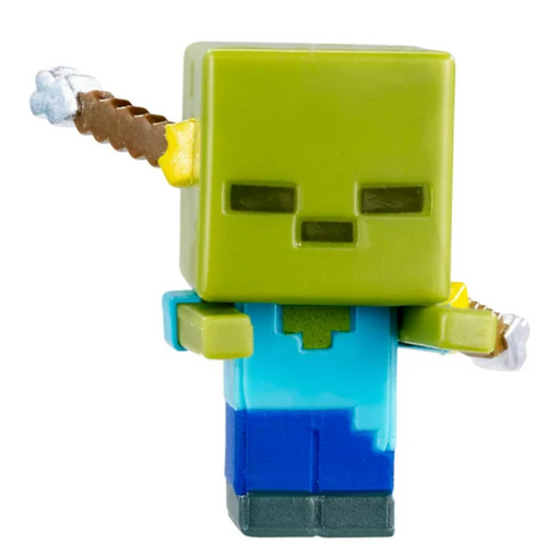 Minecraft End Stone Series 6 Spectral Damage Zombie 1" Minifigure - Sure Thing Toys