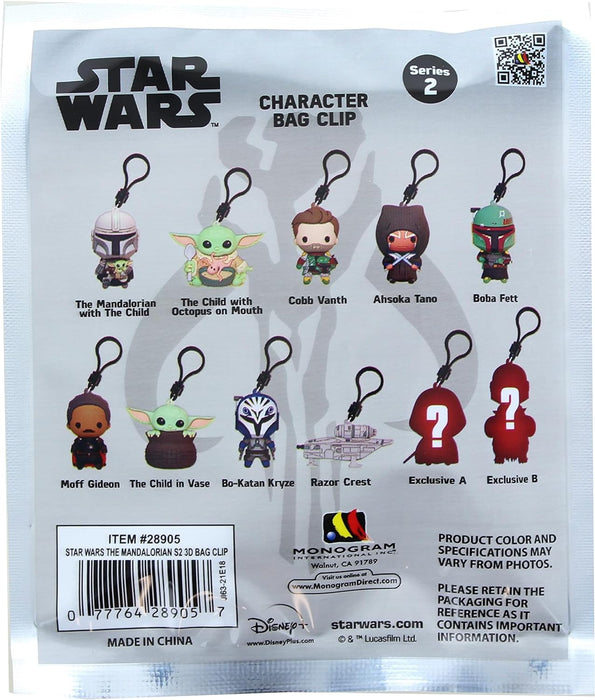 Monogram Star Wars The Mandalorian Series 2 Character Bag Clip - Sure Thing Toys