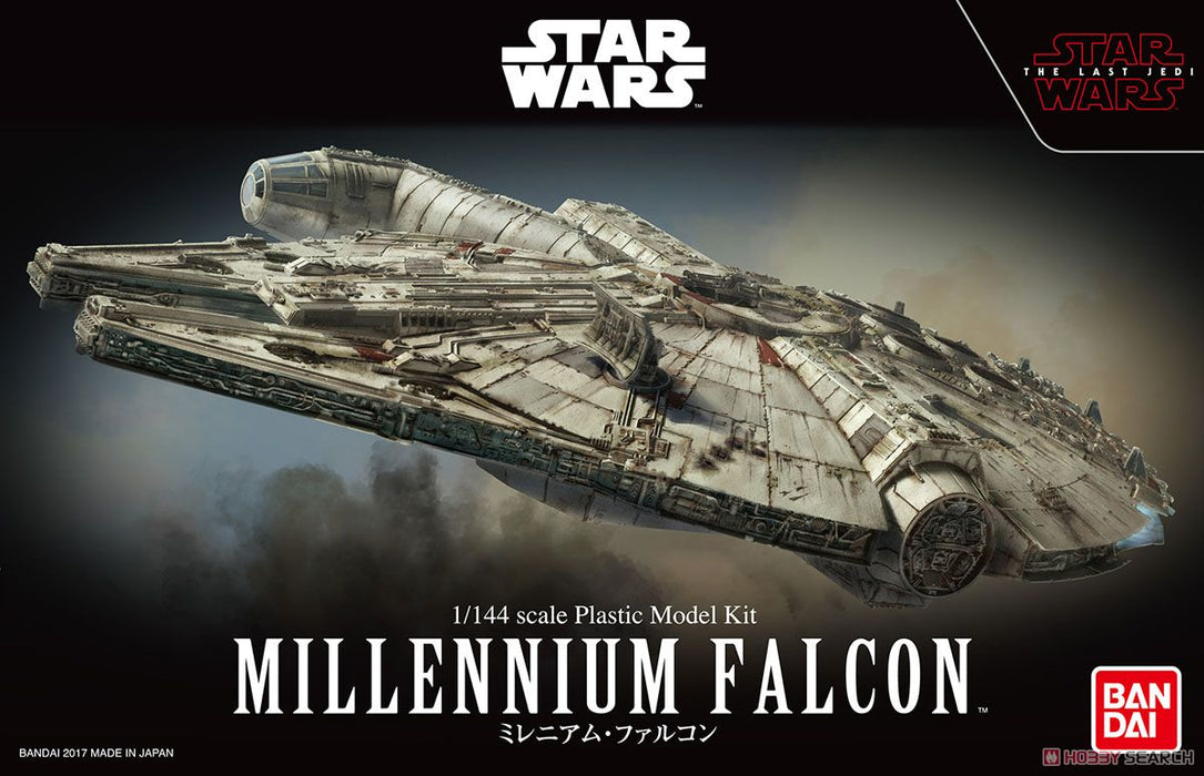 Bandai Hobby Star Wars Millennium Falcon (Episode VIII Ver.) 1/144 Model Kit - Sure Thing Toys