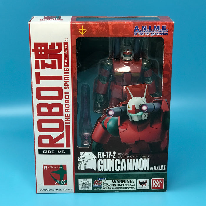 GARAGE SALE -  Bandai Tamashii Nations RX-77-2 Guncannon (Ver. A.N.I.M.E.) Robot Spirits Action Figure - Sure Thing Toys