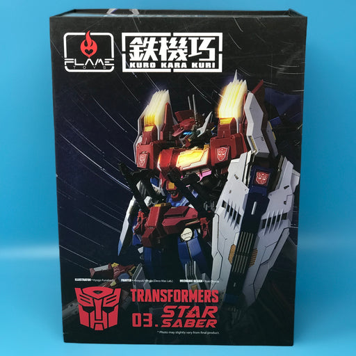 GARAGE SALE - Flame Toys Transformers Kuro Kara Kuri - #03 Star Saber Action Figure - Sure Thing Toys