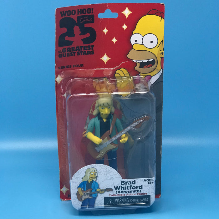 GARAGE SALE - Neca The Simpsons Aerosmith 25 Greatest Guest Stars - Brad Whitford - Sure Thing Toys