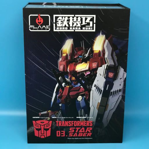 GARAGE SALE - Flame Toys Transformers Kuro Kara Kuri - #03 Star Saber Action Figure - Sure Thing Toys