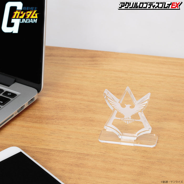 Bandai Logo Display Stand - UC Gundam Char Symbol - Sure Thing Toys