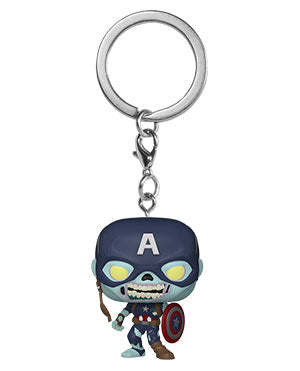 Funko Pop! Keychains: What If...? - Zombie Captain America - Sure Thing Toys