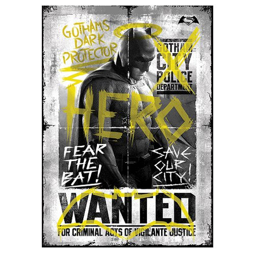 Trend Setters Batman vs Superman (Wanted Hero) MightyPrint Wall Art - Sure Thing Toys