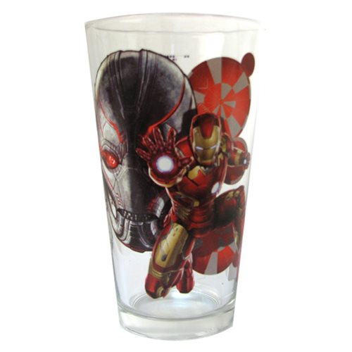 Toon Tumblers Marvel Iron Man Age of Ultron 16 oz Pint Glass - Sure Thing Toys