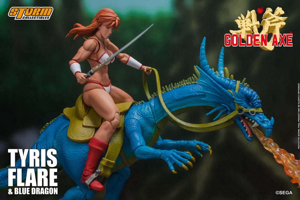 Storm Collectibles Golden Axe - Tyris Flare & Blue Dragon Action Figure Set - Sure Thing Toys