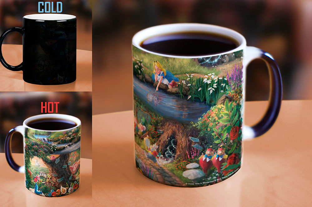 Morphing Mugs Thomas Kinkade Disney (Alice in Wonderland) Heat-Sensitive Mug - Sure Thing Toys