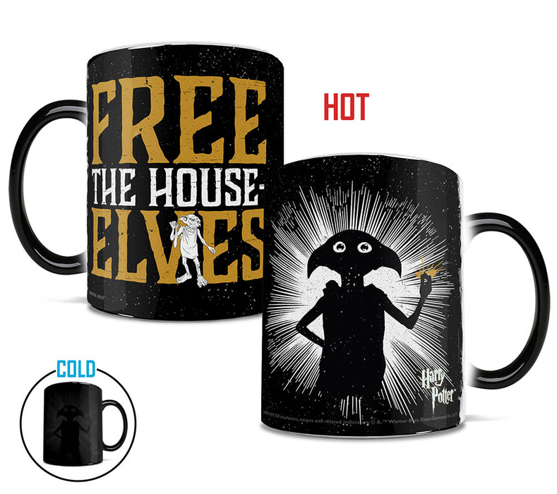 Morphing Mugs Harry Potter (Free The House Elves) Heat-Sensitive Mug - Sure Thing Toys