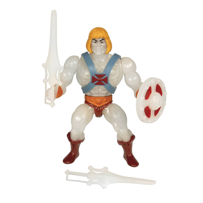 Super 7 Masters of The Universe Vintage 5.5" Action Figure - Transforming He-Man (Glow-in-the-Dark Ver.) - Sure Thing Toys