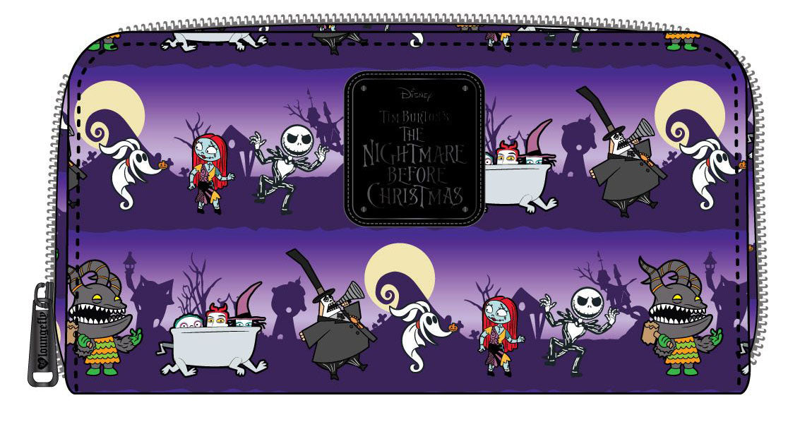 Loungefly Disney's Nightmare Before Christmas - Halloween Line Zip-Around Wallet - Sure Thing Toys