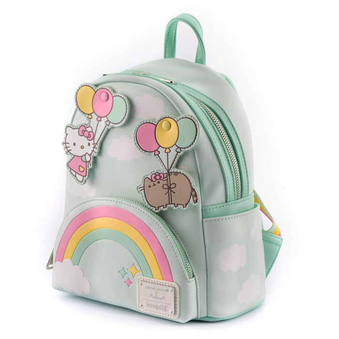 Loungefly Pusheen x Hello Kitty - Balloons & Rainbow Mini Backpack - Sure Thing Toys