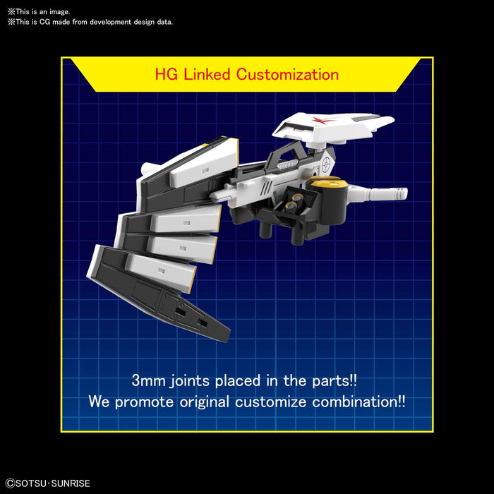 Bandai Hobby Gundam Char Counter Attack - Nu Gundam SD Ex-Standard Model Kit - Sure Thing Toys
