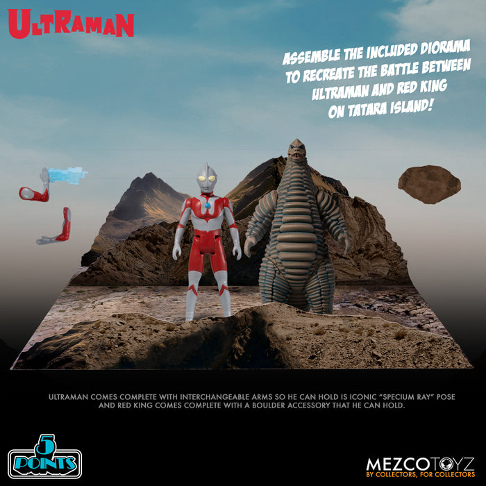 Mezco 5 Points: Ultraman & Red King Action Figure Set - Sure Thing Toys