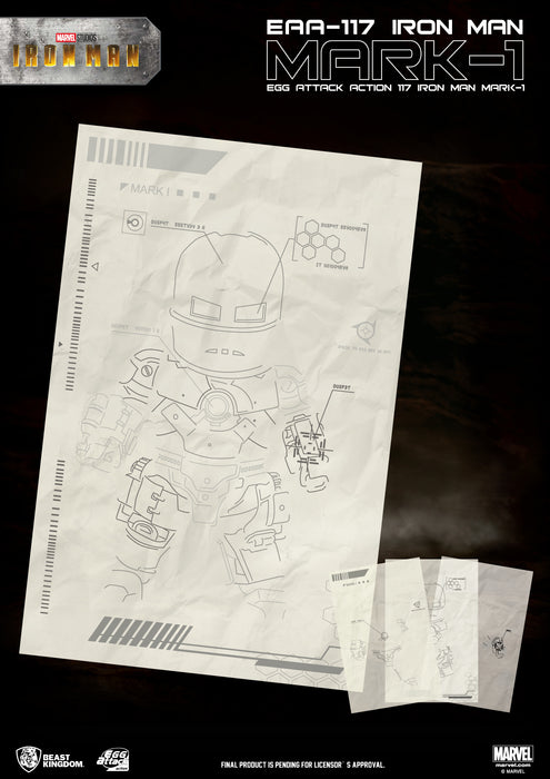 Beast Kingdom Egg Attack EAA-117: Marvel - Iron Man (Mark I) - Sure Thing Toys