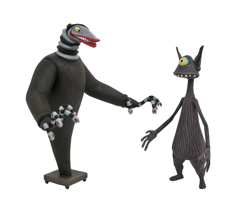 Diamond Select Toys The Nightmare Before Christmas - Creature Under The Stairs & Cyclops Action Figure Set - Sure Thing Toys