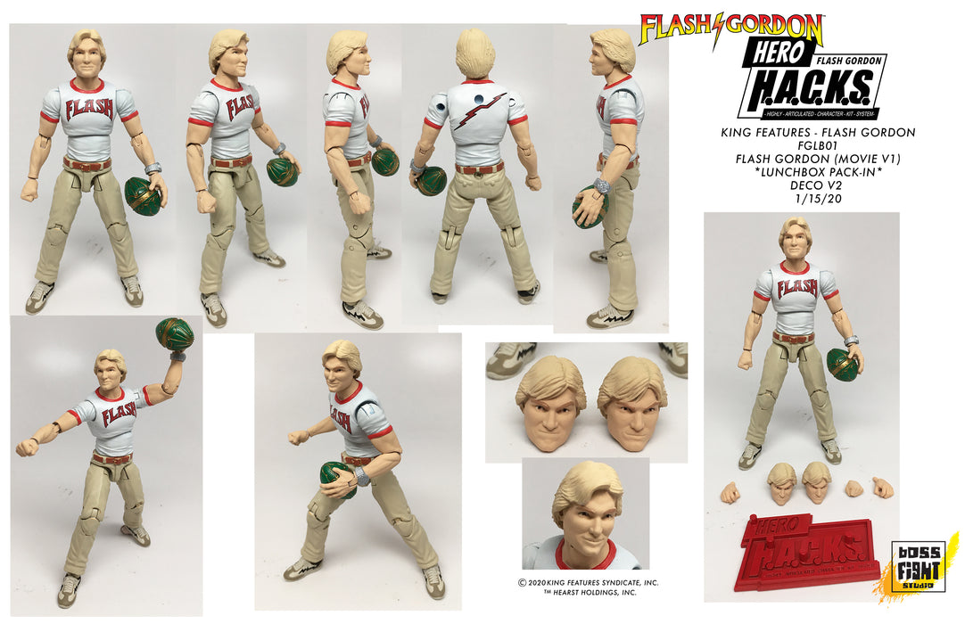 Boss Fight Studios Hero Hacks Flash Gordon - Flash Action Figure & Lunchbox - Sure Thing Toys