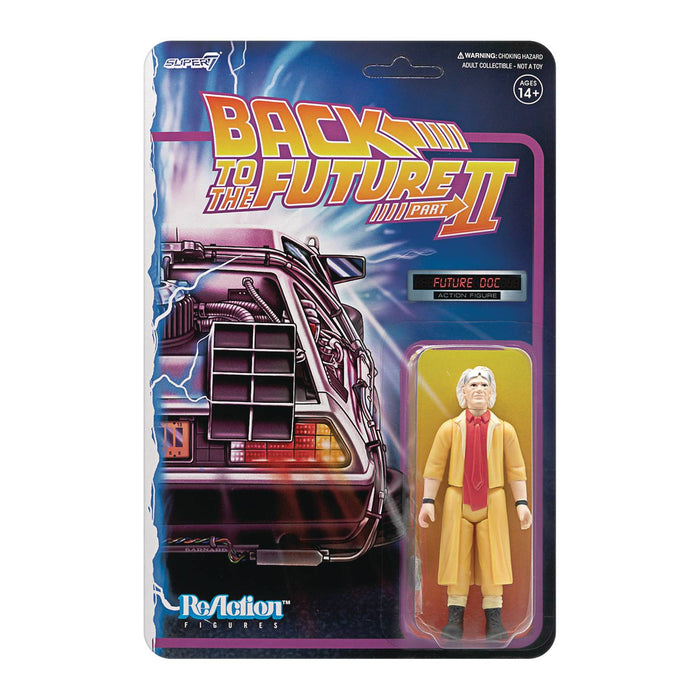 Super 7 Reaction 3.75" Action Figures: Back to the Future 2 Doc Brown - Sure Thing Toys